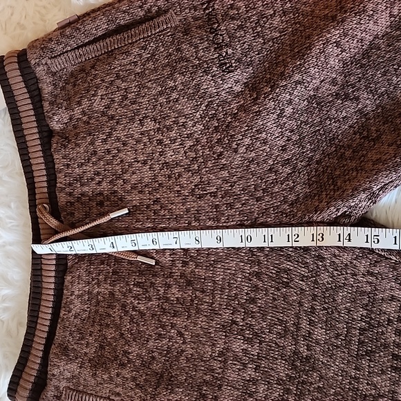 Jordan Brown Textured Knit Pants Brand New Slim Fit - Picture 5 of 15